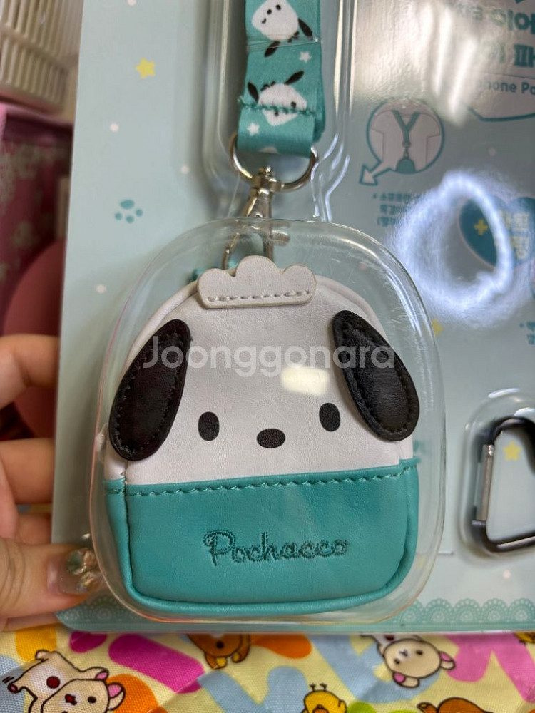 산리오 포차코 이어폰 목걸이 파우치 [정품 새상품]--1