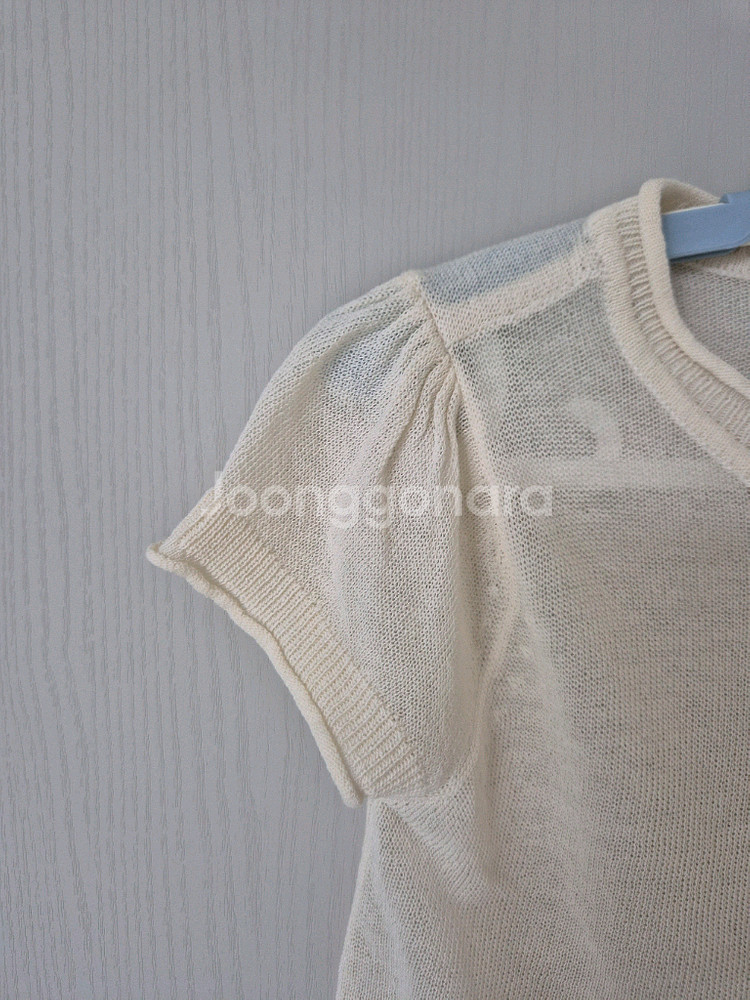 100)아기 니트 가디건--1