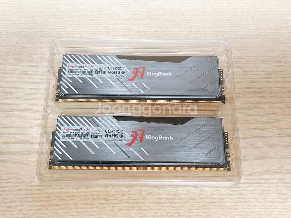 KingBank DDR5 6400 MHz 데스크탑 램 16GB x 2--0