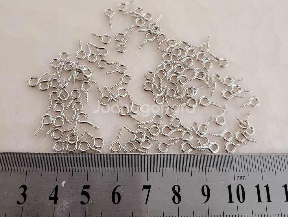 고리나사 못 약 9미리 100개 일괄--0