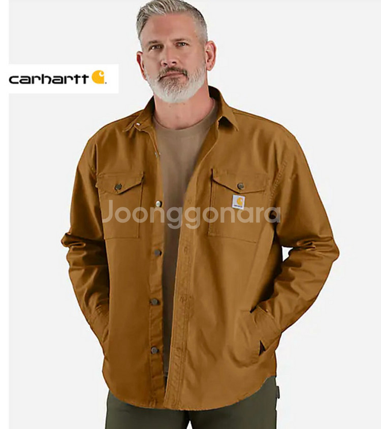 칼하트 몬타나 러그드 루즈핏 아우터 남방 트러커--0