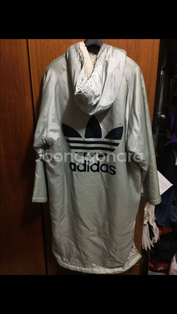 구제 빈티지 불꽃 아디다스 오리지널 후리스 롱패딩 100--1