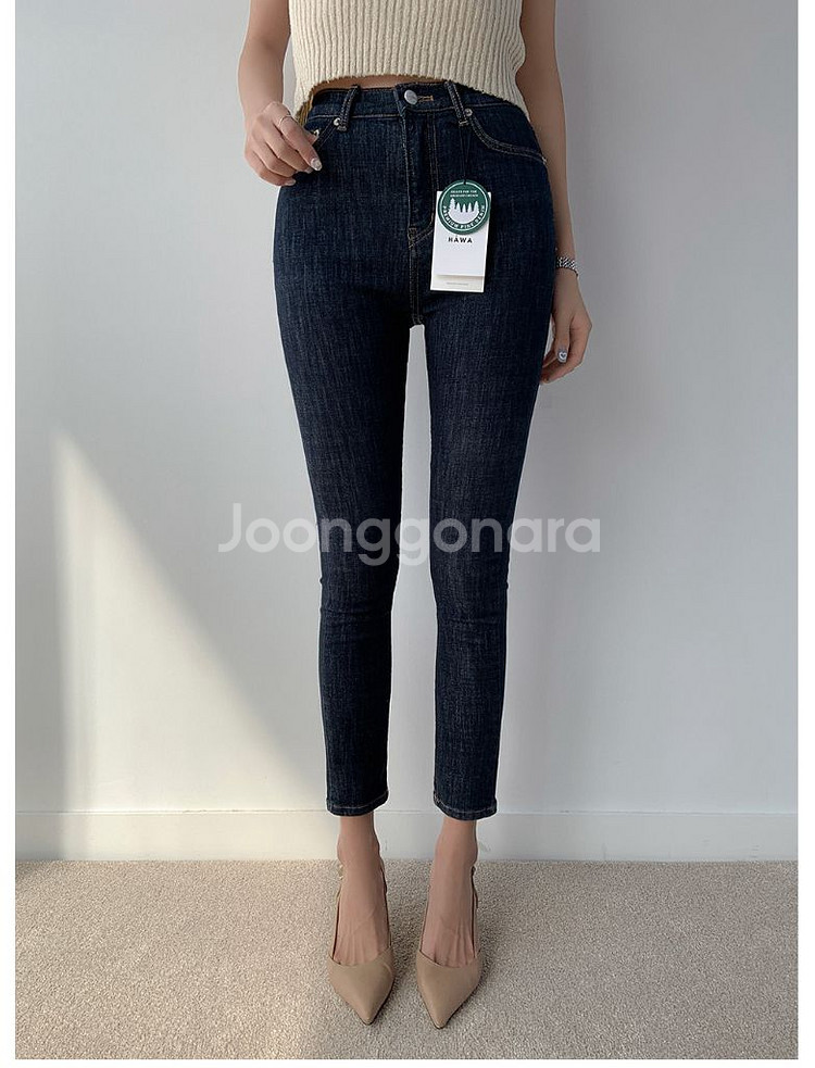 HAWA MADE 오리지날 논페이드 생지 데님 숏 m (새상품)--1