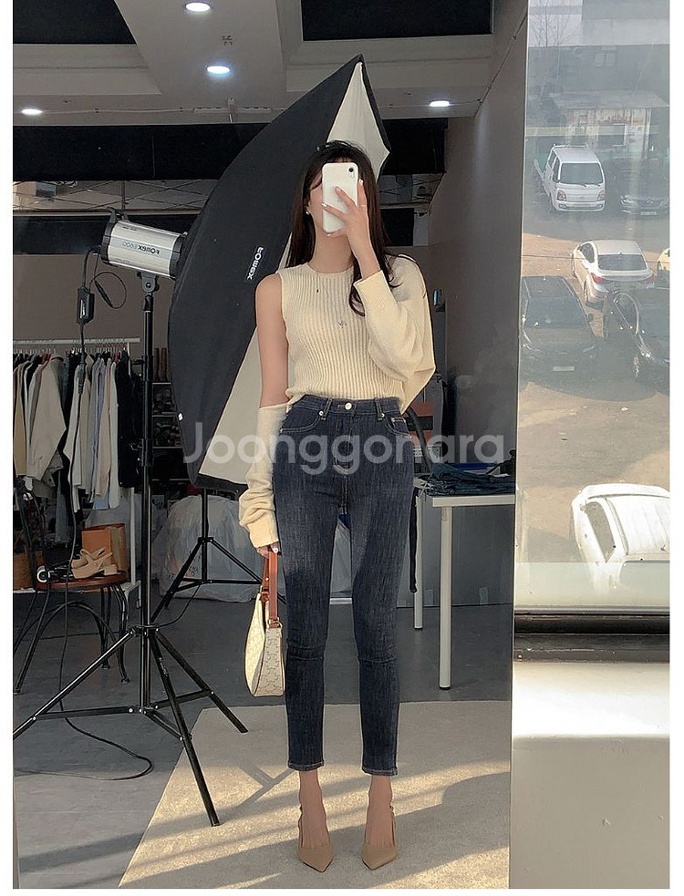 HAWA MADE 오리지날 논페이드 생지 데님 숏 m (새상품)--4