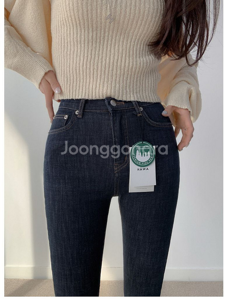 HAWA MADE 오리지날 논페이드 생지 데님 숏 m (새상품)--0