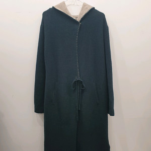 마인 후드 울 니트 롱자켓 (55-66)