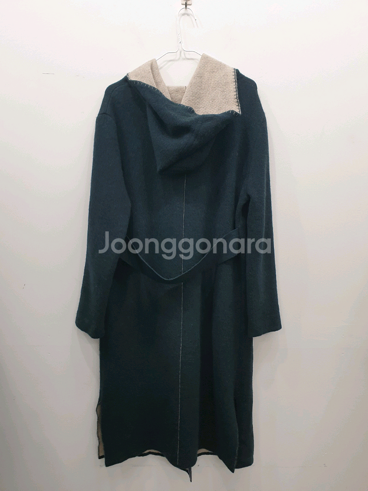 마인 후드 울 니트 롱자켓 (55-66)--1