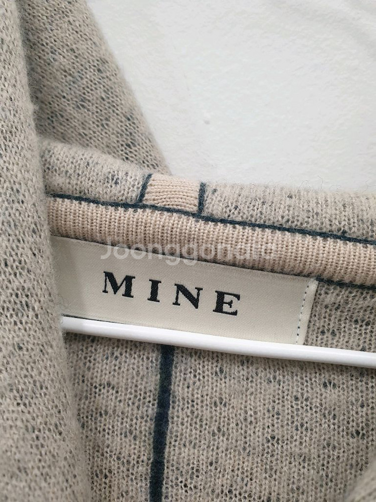 마인 후드 울 니트 롱자켓 (55-66)--2