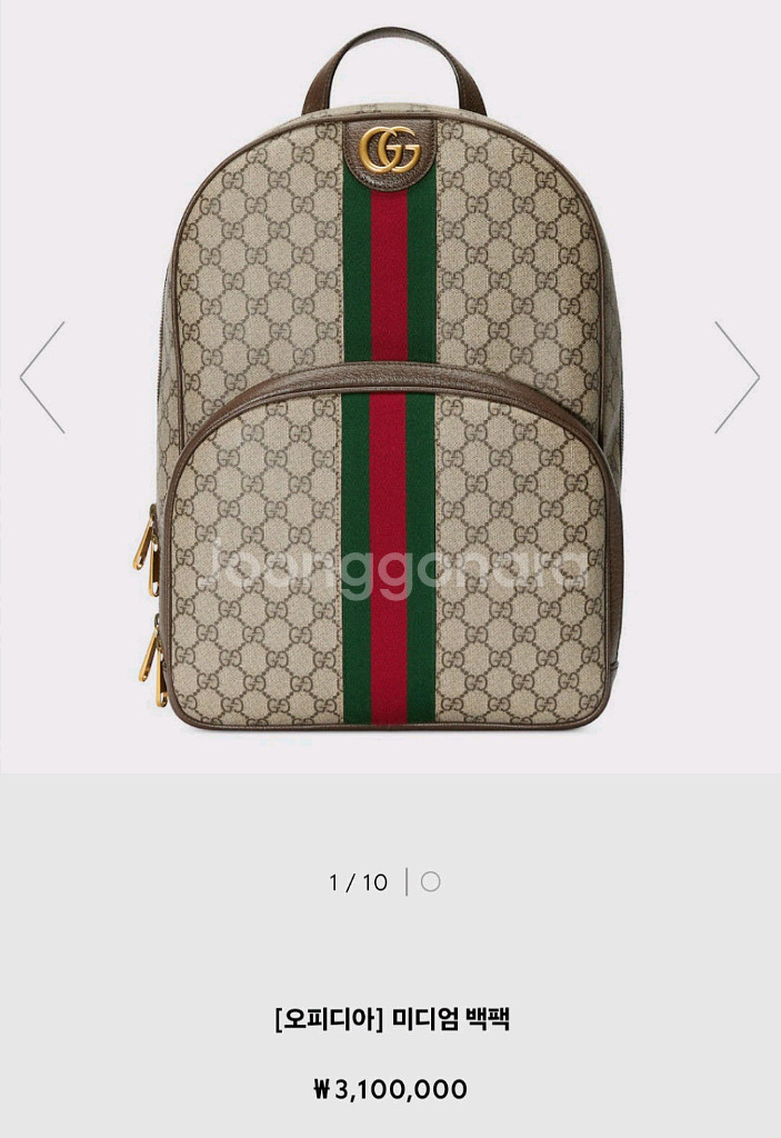 ] 구찌 오피디아 백팩 팝니다. 미디엄사이즈--8