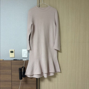 나무그림 브랜드 진주 롱 니트 원피스