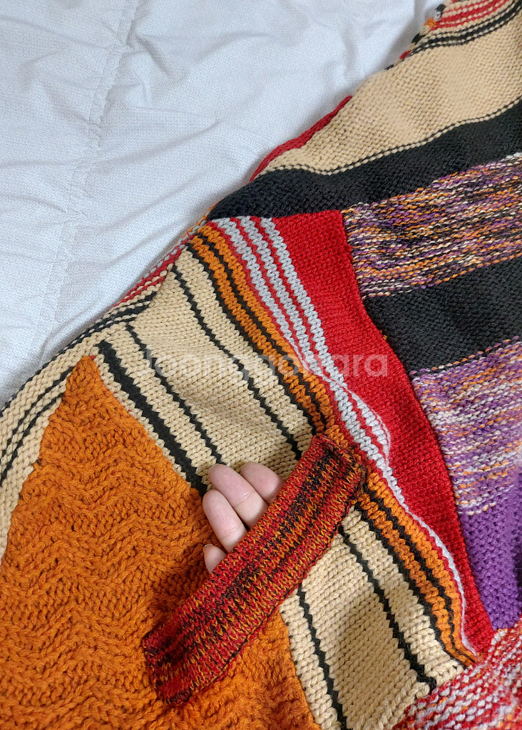 써스데이아일랜드 숄판초 망토--4