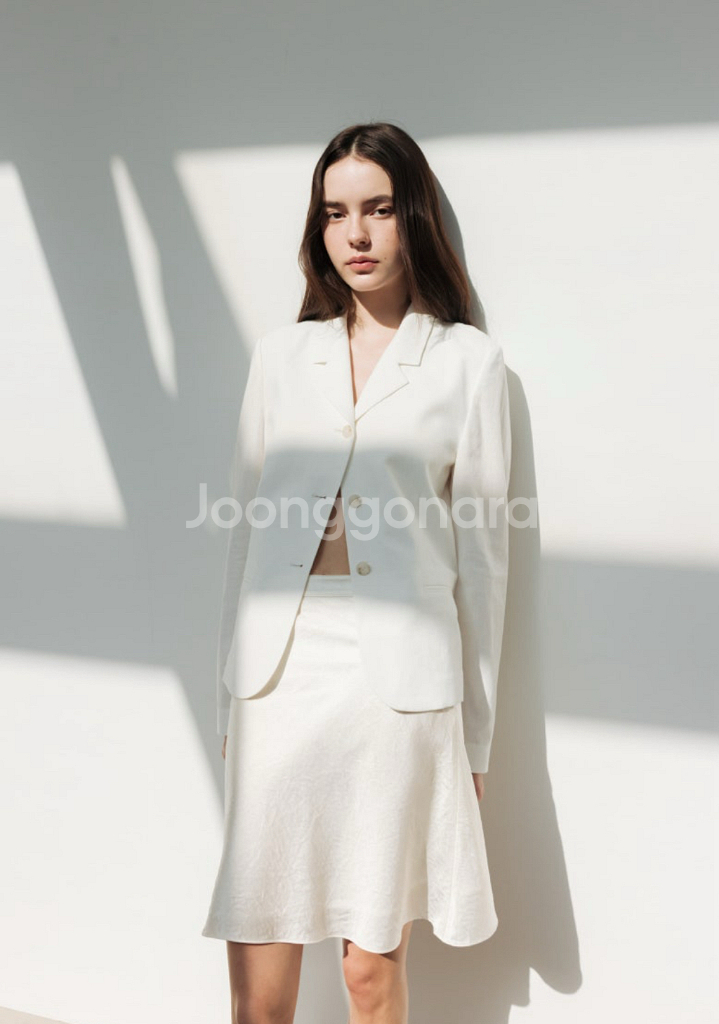 시에 플레르 새틴 스커트 미니/에크루 크림/mm--0