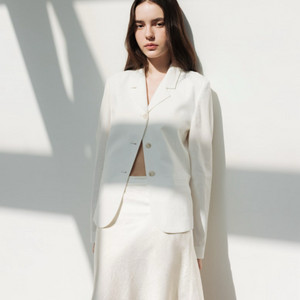 시에 플레르 새틴 스커트 미니/에크루 크림/mm