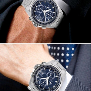 [새제품 60%할인] 정품 시티즌 티타늄 크로노그래프 시계 CITIZEN