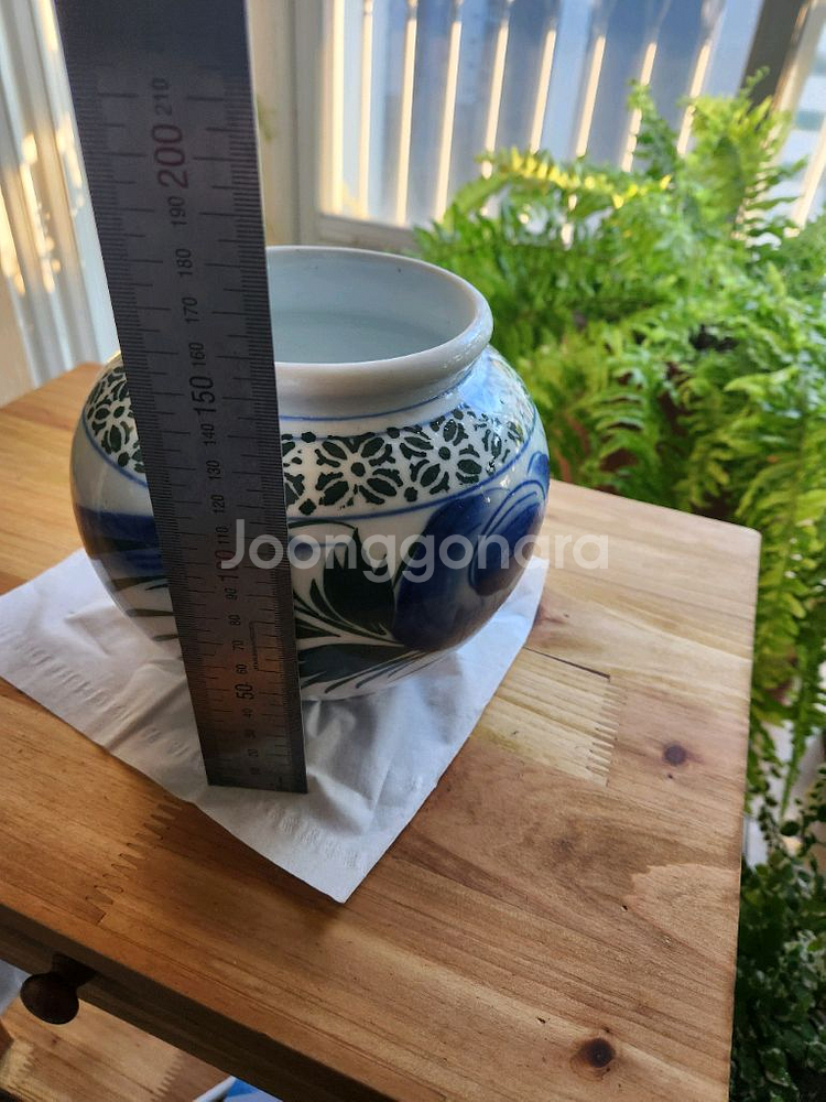 목단 항아리 빈티지 단지 도자기--2