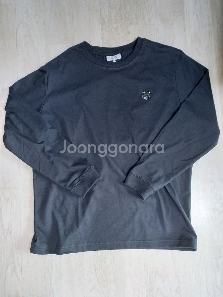 메종키츠네 그레이 폭스 긴팔티 L--0