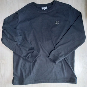 메종키츠네 그레이 폭스 긴팔티 L