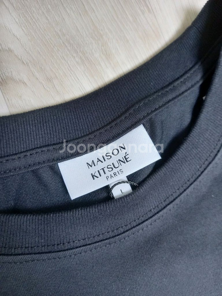 메종키츠네 그레이 폭스 긴팔티 L--1