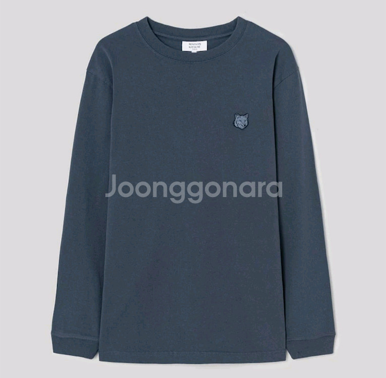 메종키츠네 그레이 폭스 긴팔티 L--4