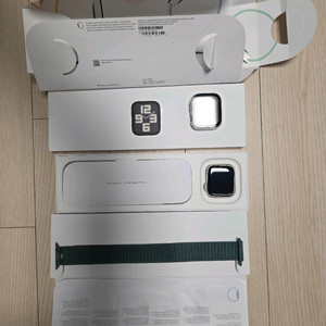 애플워치 SE2 2세대 GPS 40mm 스타라이트 레이크 그린 스포츠루프 3개원 사용. 풀박스