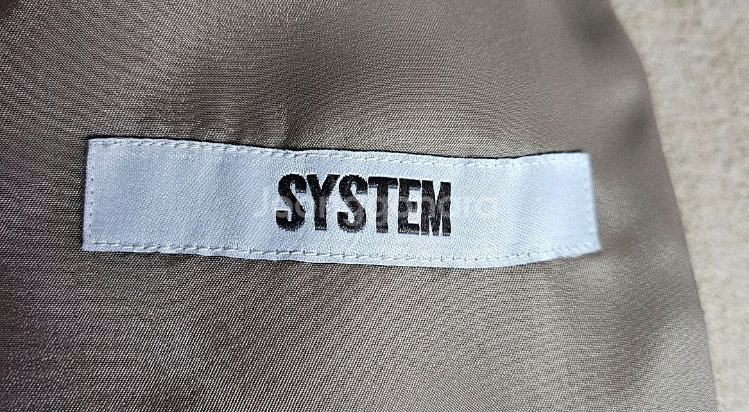 시스템옴므 베이지 코트 노카라 이종석 코트--4