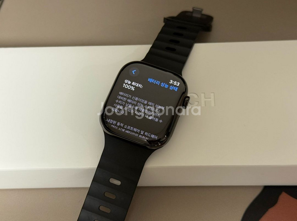 애플워치10 슬레이트티타늄 46mm 판매(애케플 만료일 27.09.08)--8
