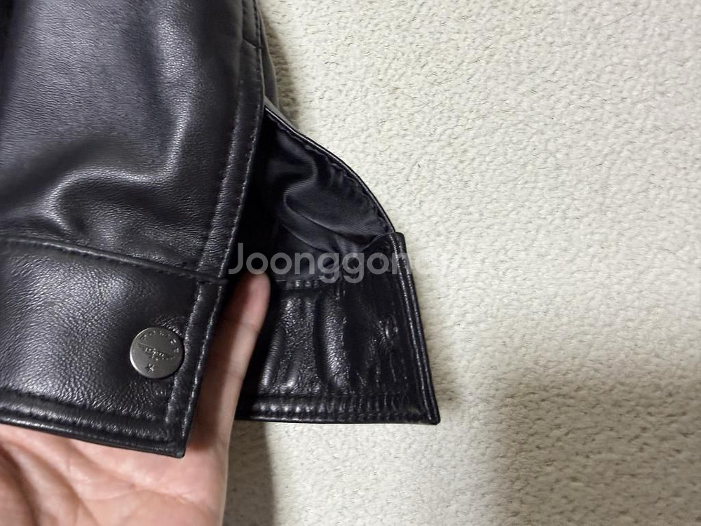 폴리스 양가죽 자켓 남성용 95사이즈--3