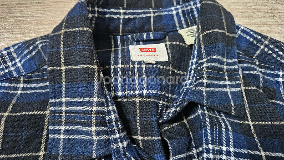 리바이스 남성 체크 셔츠--1