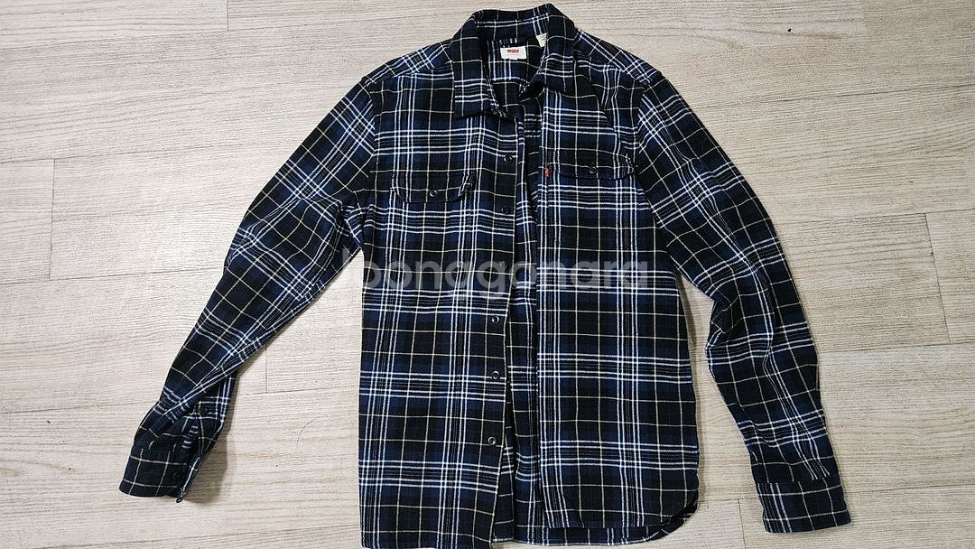 리바이스 남성 체크 셔츠--0