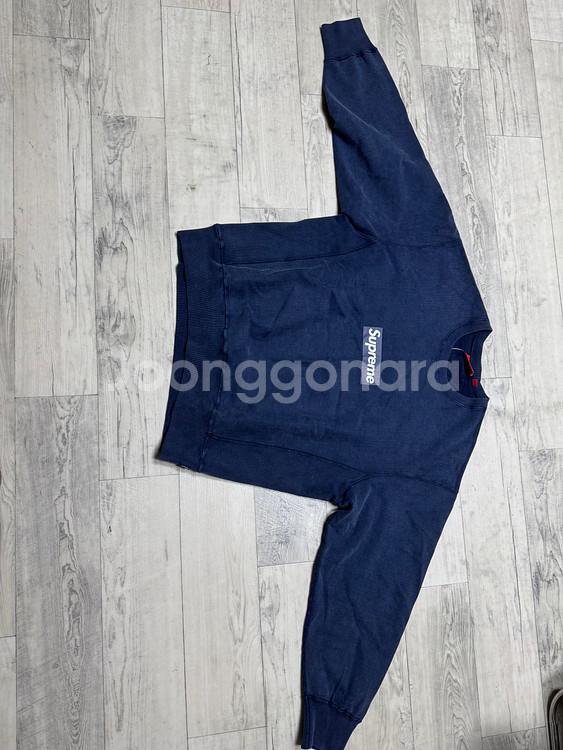 슈프림 워시드 맨투맨--1