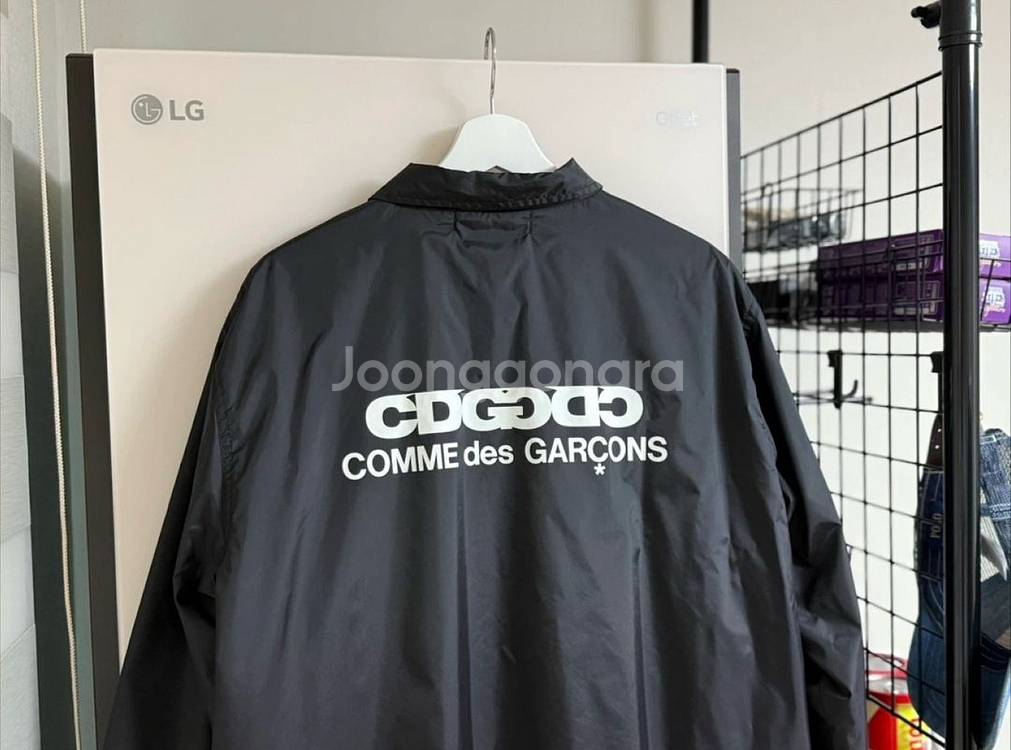 CDG 꼼데가르송 로고 코치자켓 XL 사이즈 판매--1