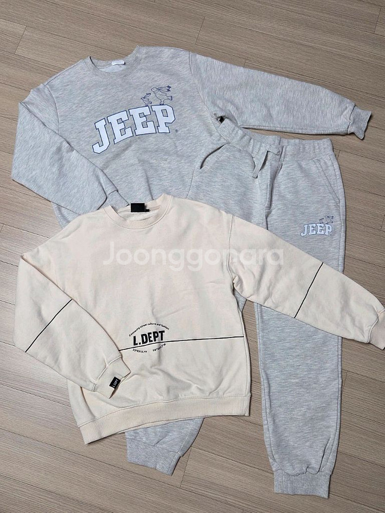 지프 츄리닝. 리틀뎁 맨투맨 155--0