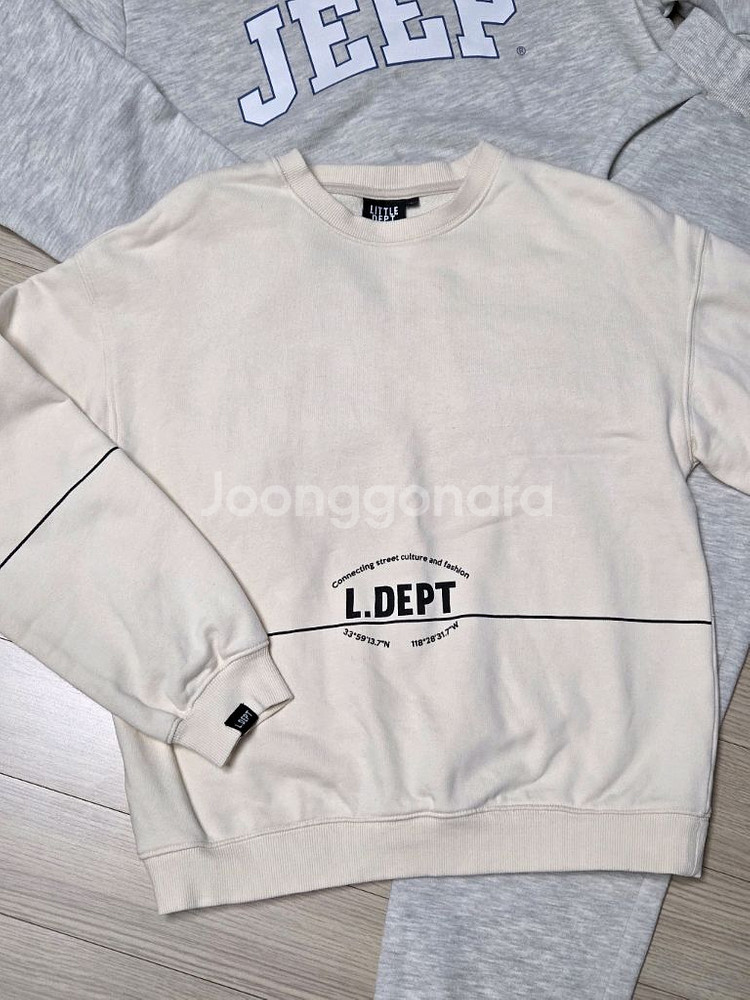 지프 츄리닝. 리틀뎁 맨투맨 155--4