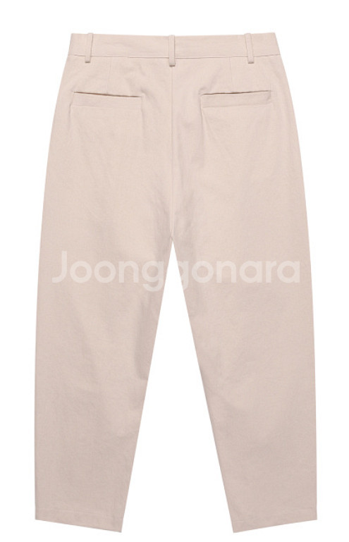 남자 가치 아이보리 코튼 와이드 팬츠 L 새상품--2