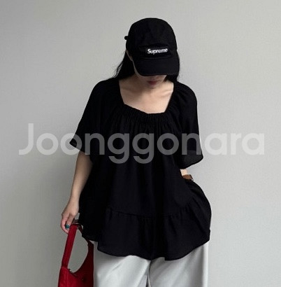 (새제품) 모네 블랙 블라우스--0