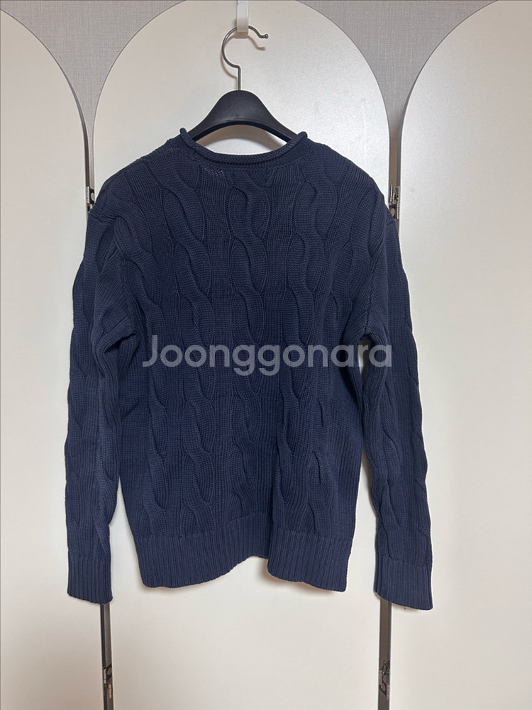 폴로 랄프로렌 네이비 케이블 니트 여성55 정품--3