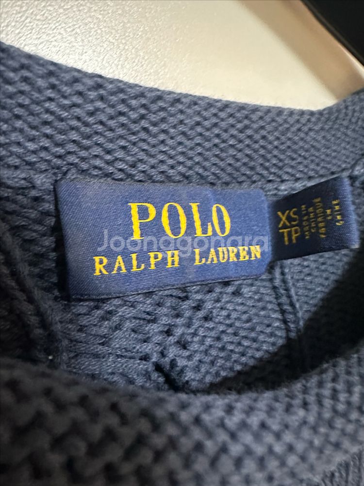 폴로 랄프로렌 네이비 케이블 니트 여성55 정품--4