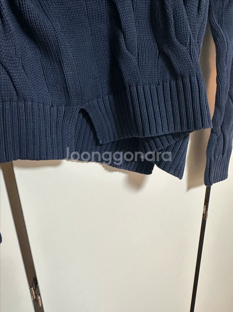 폴로 랄프로렌 네이비 케이블 니트 여성55 정품--6