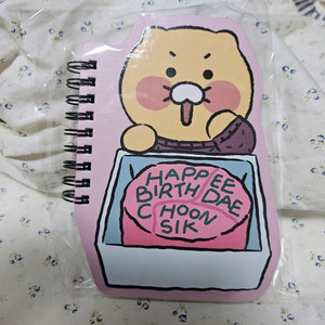 새상품 춘식이 해리포터 춘식 케이크 유광 줄 무선 노트 귀여운 빈티지 크리스마스 겨울 인테리어 소품샵 소품 장식