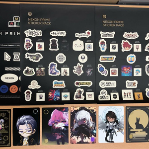 [넥슨 굿즈 세트] 스티커 3종 + 카드 6종