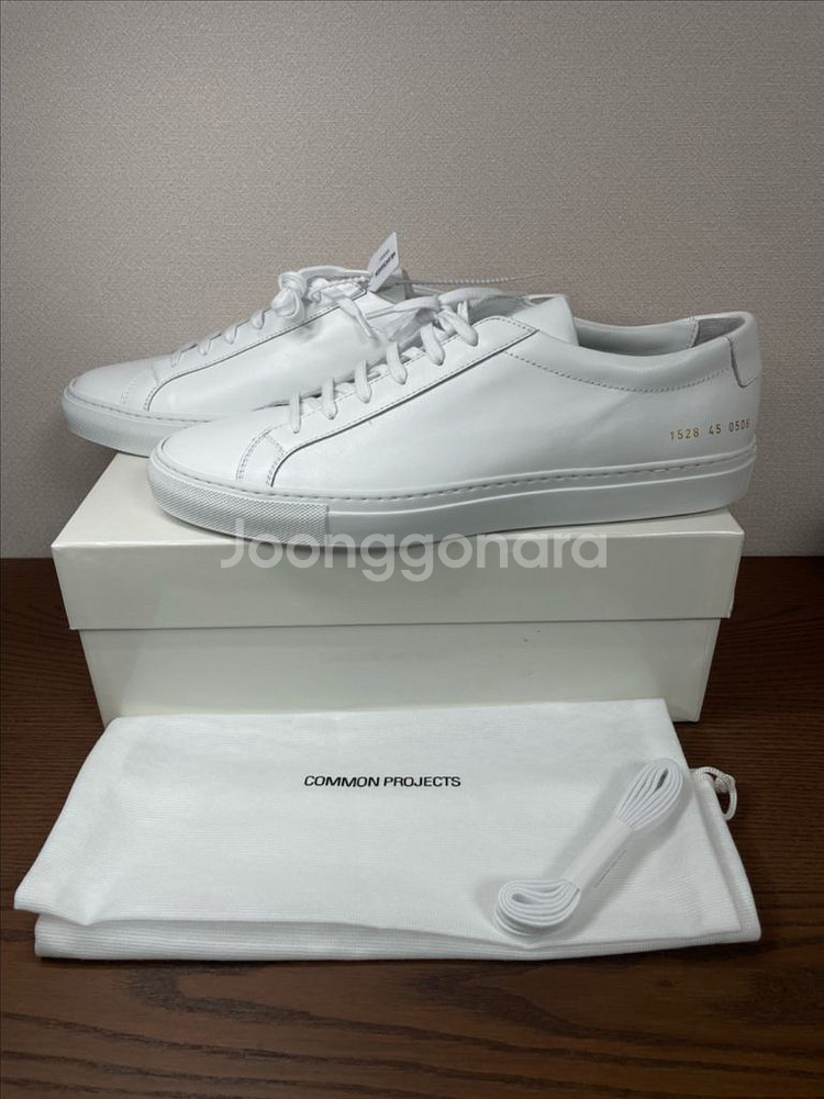 커먼프로젝트 아킬레스 로우 화이트 45 완전 새상품 295 300--0