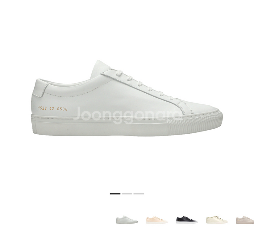 커먼프로젝트 아킬레스 로우 화이트 45 완전 새상품 295 300--1