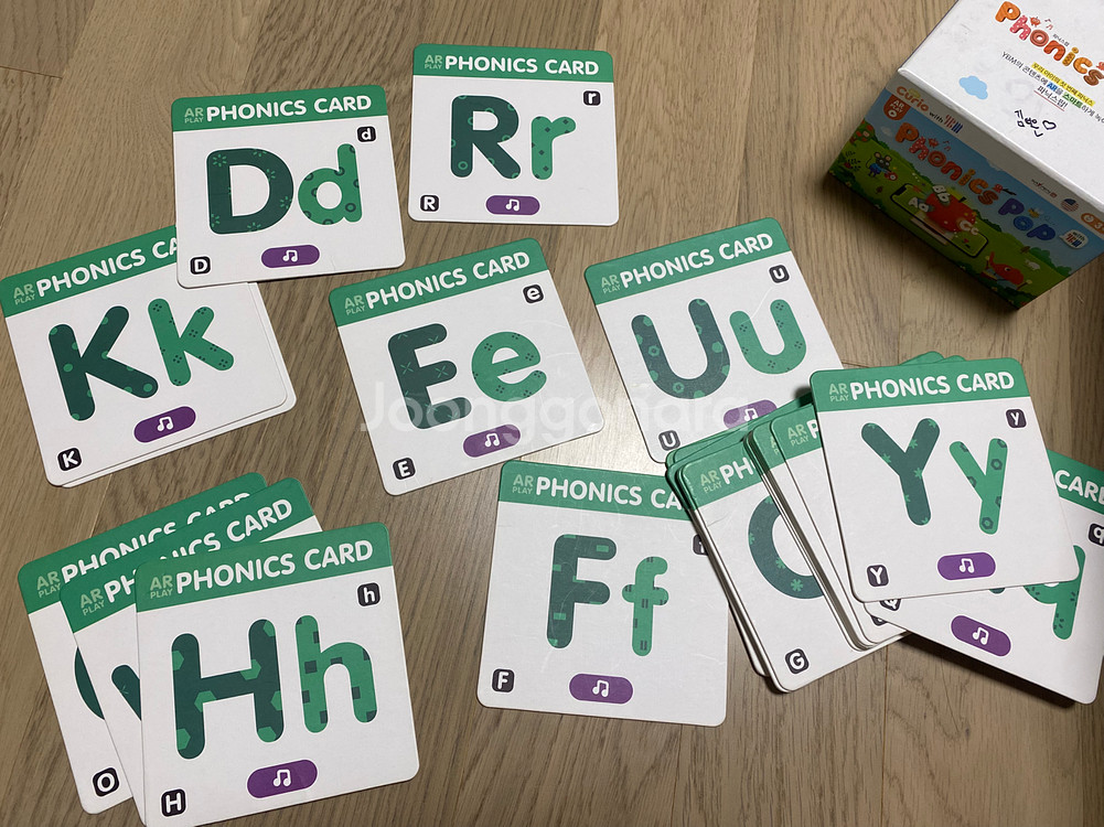 파닉스팝 AR 영어카드 세이펜 가능--0