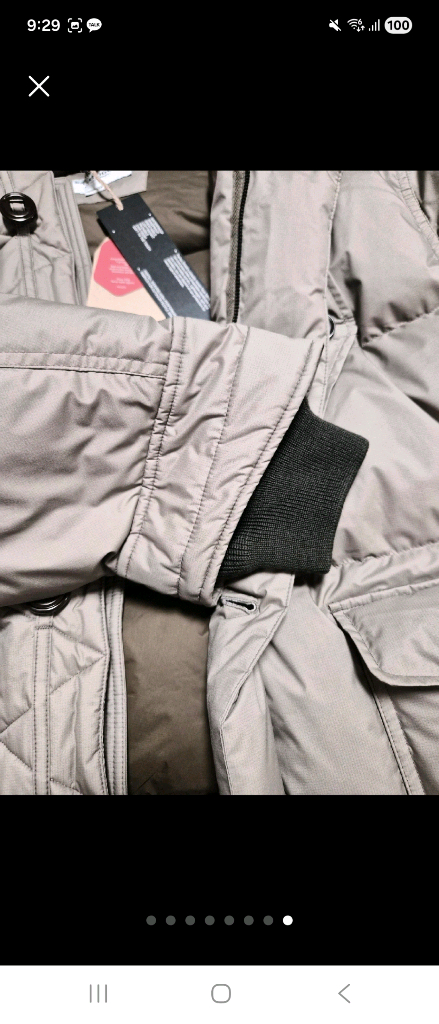 이스트로그 패딩 L 새제품 샌드베이지--7