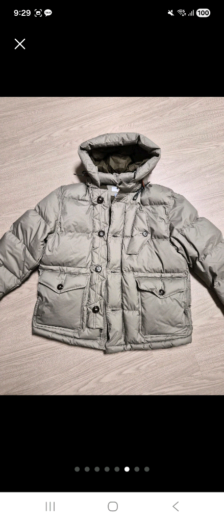 이스트로그 패딩 L 새제품 샌드베이지--5