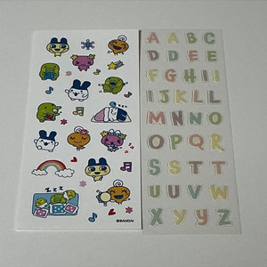 다마고치, 알파벳 스티커