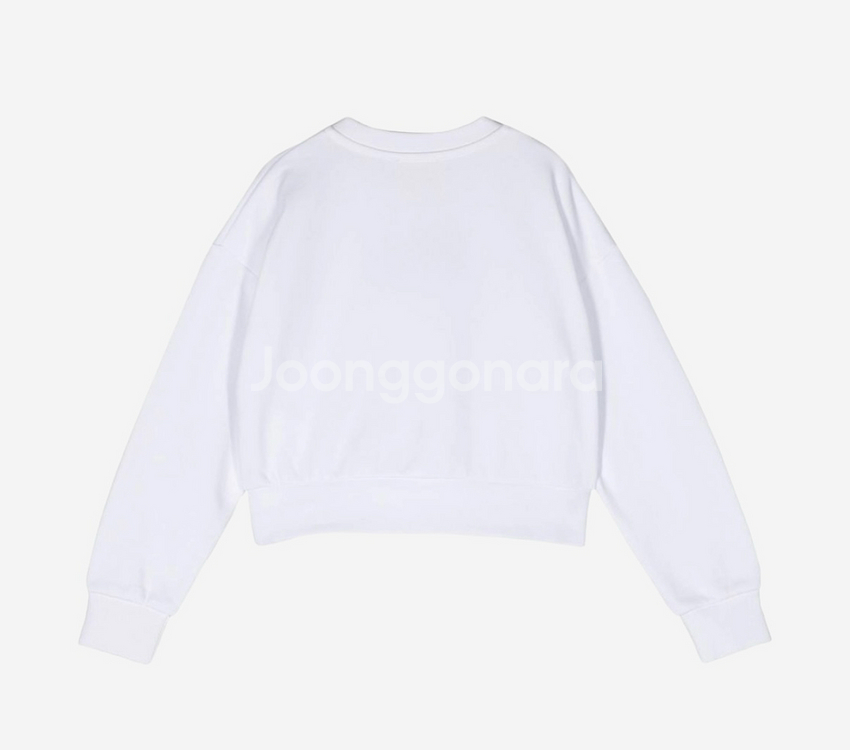 (키즈)디젤 로고 프린트 스웨트셔츠 화이트 16Y--1