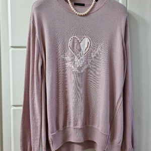 시슬리 바이올렛 하트 니트