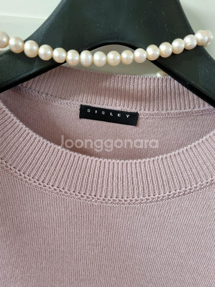 시슬리 바이올렛 하트 니트--2