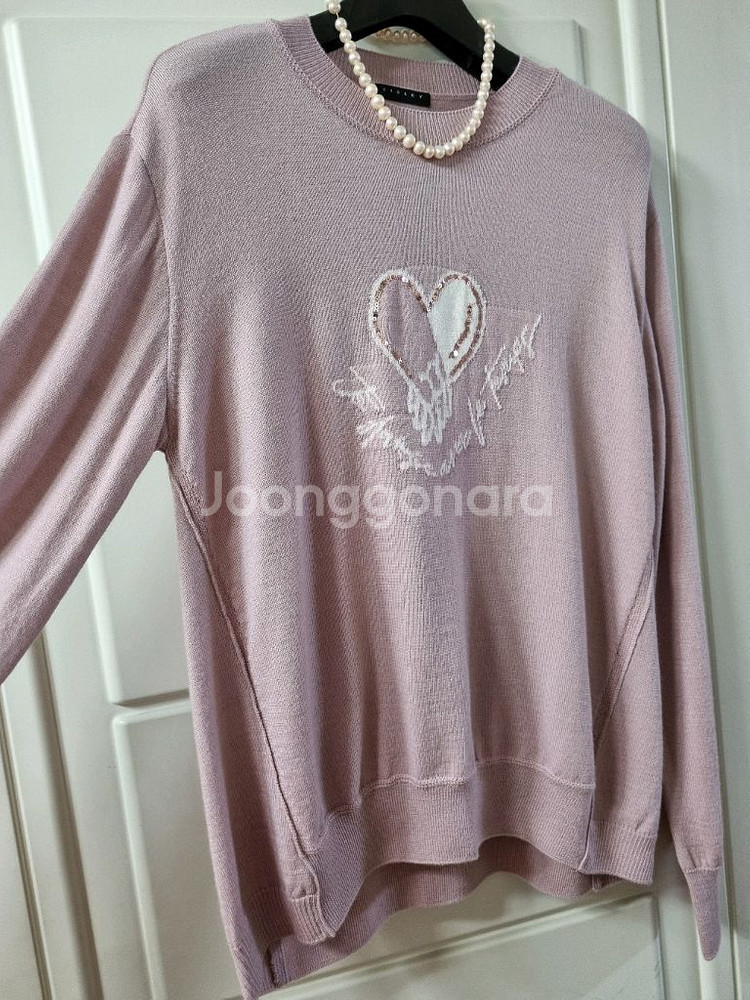 시슬리 바이올렛 하트 니트--3